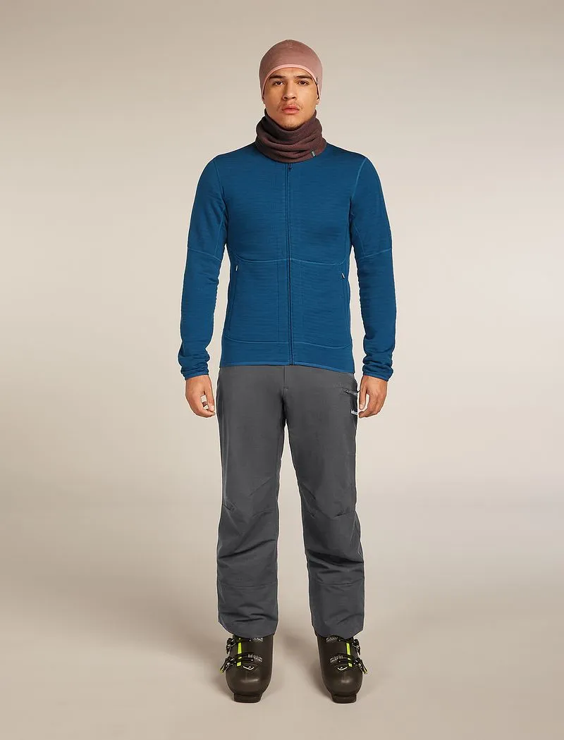 Icebreaker Merino 400 RealFleece™ Descender Long Sleeve Zip Jacket - Man - Atlantis - Size M sold by Icebreaker product image thumbnail 4