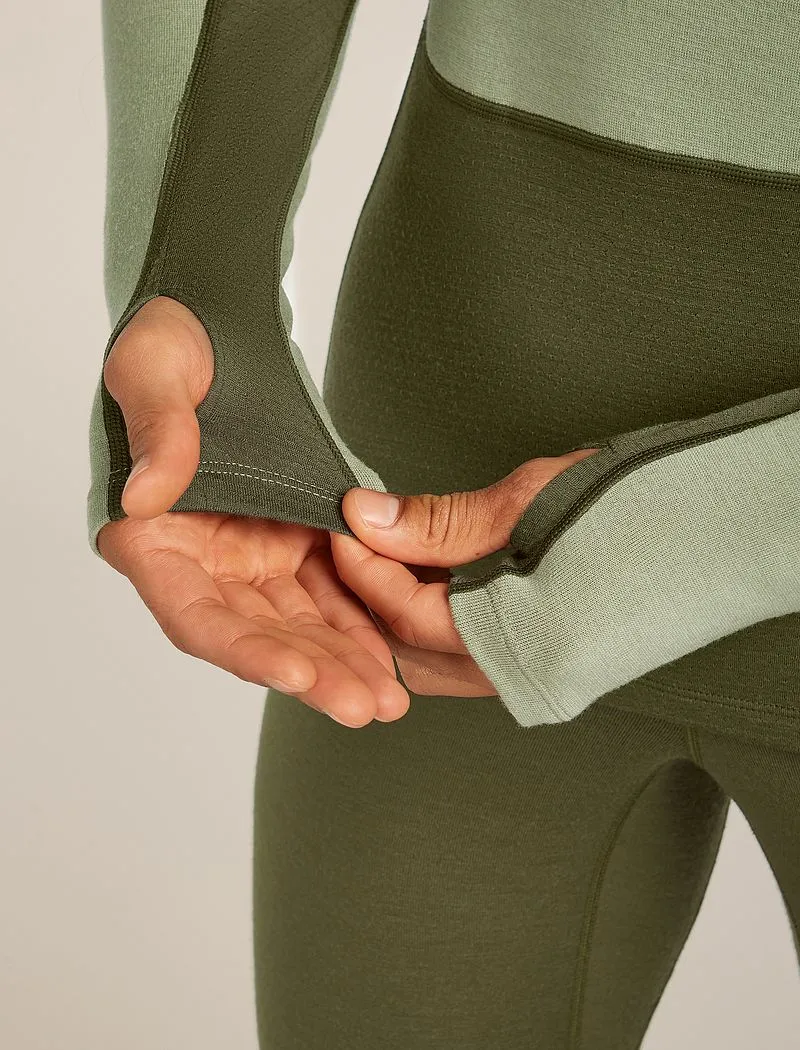 Icebreaker Merino 260 ZoneKnit™ Long Sleeve Crew Thermal Top - Man - Loden/lichen - Size XXL sold by Icebreaker product image thumbnail 5
