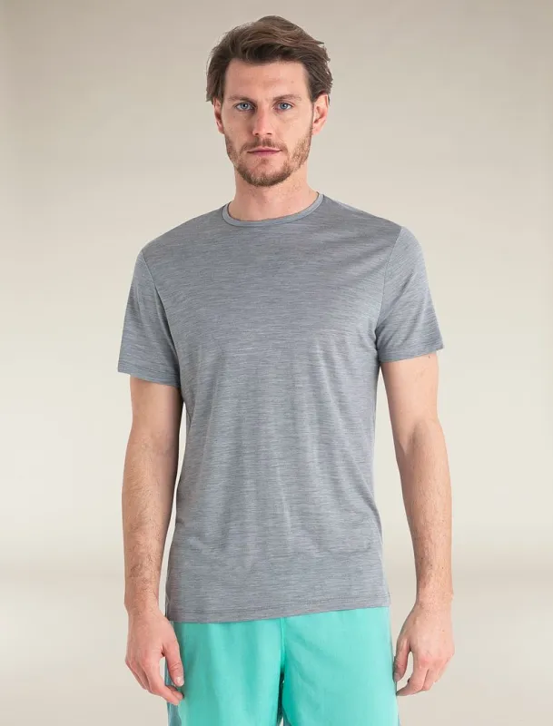 Icebreaker Merino Blend 125 Cool-Lite™ Sphere Short Sleeve T-Shirt - Man - Metro Heather - Size XXL sold by Icebreaker