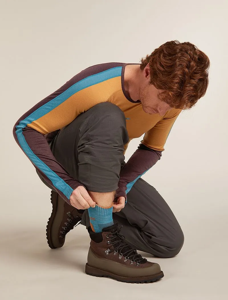 Icebreaker Merino Hike+ Medium Crew Socks - Man - Topaz/trail - Size M sold by Icebreaker