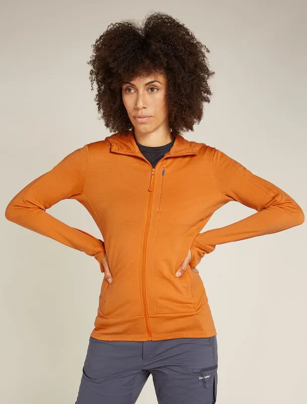 Icebreaker Merino 260 Quantum Long Sleeve Zip Hoodie - Woman - Ray - Size XS sold by Icebreaker