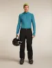 Icebreaker Merino 200 ZoneKnit™ Long Sleeve Half Zip Thermal Top - Man - Atlantis/topaz - Size XL sold by Icebreaker