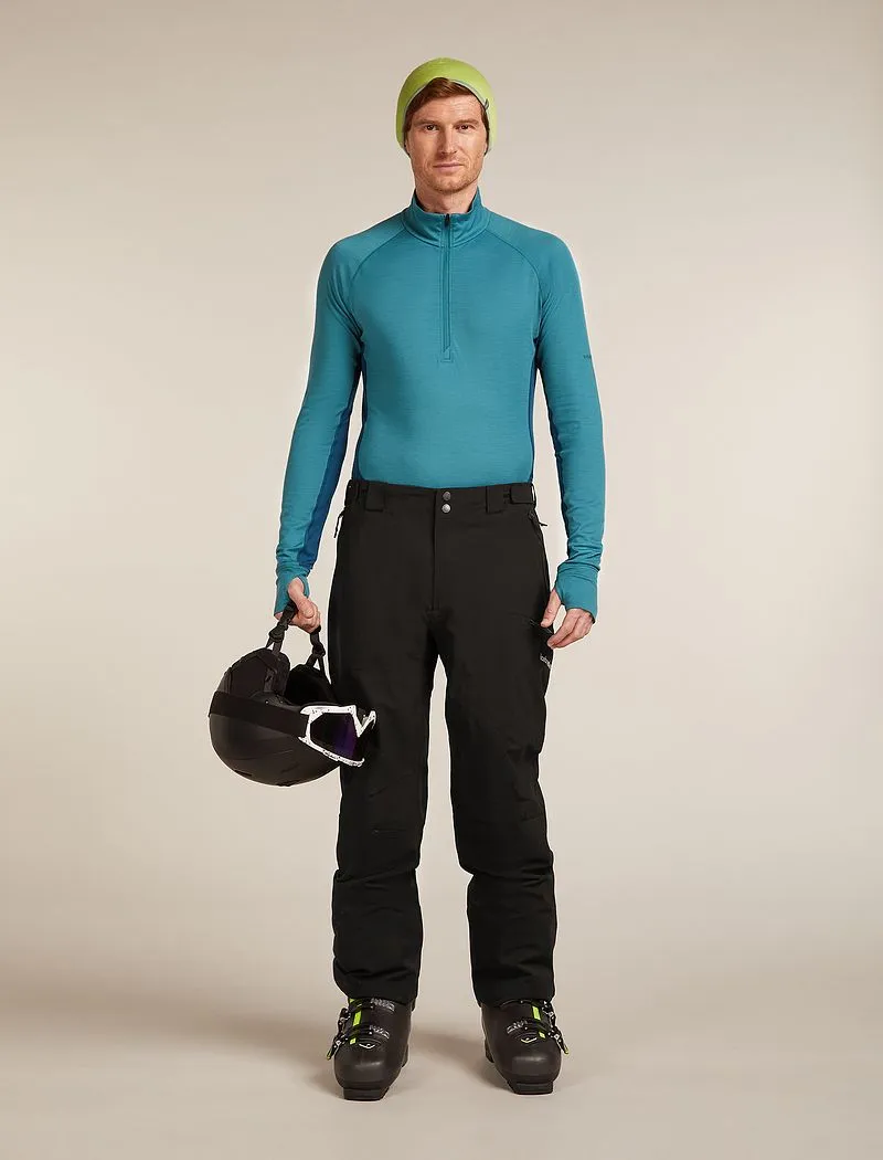 Icebreaker Merino 200 ZoneKnit™ Long Sleeve Half Zip Thermal Top - Man - Atlantis/topaz - Size XL sold by Icebreaker product image thumbnail 4