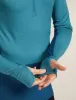 Icebreaker Merino 200 ZoneKnit™ Long Sleeve Half Zip Thermal Top - Man - Atlantis/topaz - Size XL sold by Icebreaker