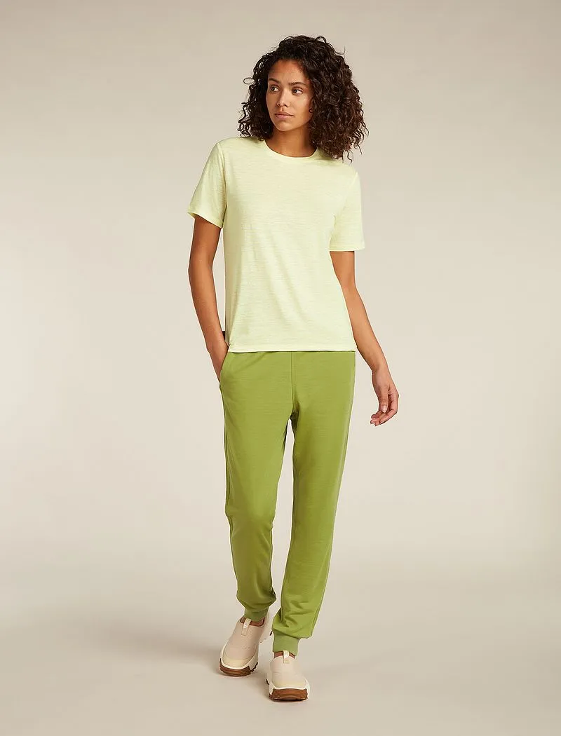 Icebreaker Merino Linen T-Shirt Stripe - Woman - Citrine/snow - Size M sold by Icebreaker product image thumbnail 3