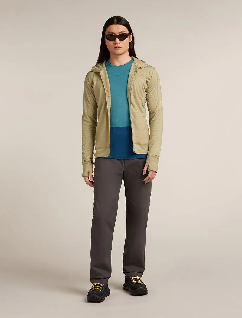 Icebreaker Merino Blend 300 RealFleece™ Descender Long Sleeve Zip Hoodie - Man - Flagstone - Size L sold by Icebreaker product image thumbnail 4