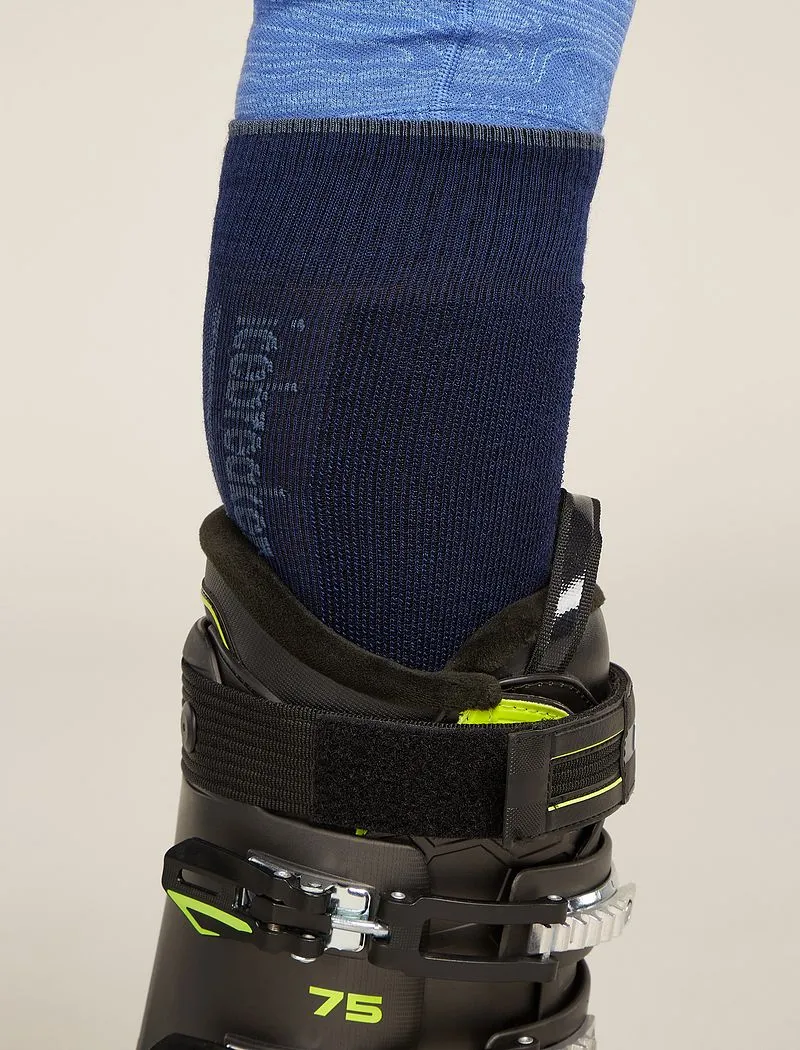 Icebreaker Merino Ski+ Light Over The Calf Socks - Man - Royal Navy/dawn - Size M sold by Icebreaker