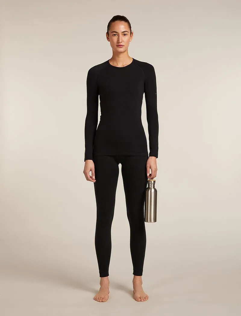 Icebreaker Merino Blend 260 ZoneKnit™ Seamless Long Sleeve Crew Thermal Top - Woman - Black - Size S sold by Icebreaker product image thumbnail 4