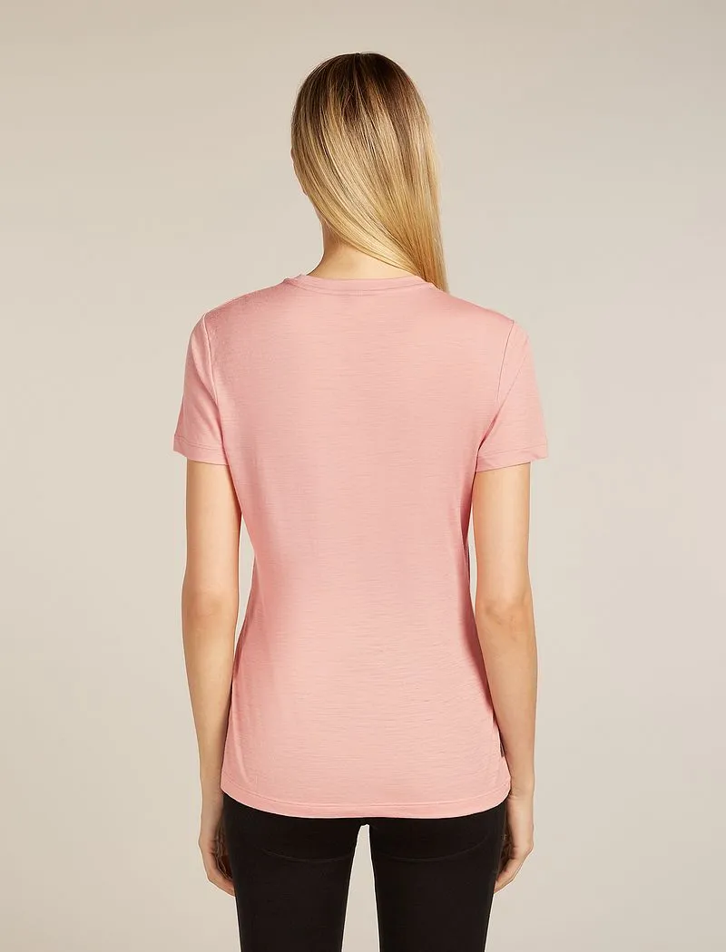 Icebreaker Merino 150 Tech Lite Short Sleeve T-Shirt Sunrise Summit - Woman - Blush - Size M sold by Icebreaker product image thumbnail 2