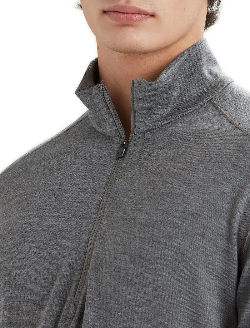 Icebreaker Merino 260 Tech Long Sleeve Half Zip Thermal Top - Man - Gritstone Heather - Size L sold by Icebreaker product image thumbnail 4