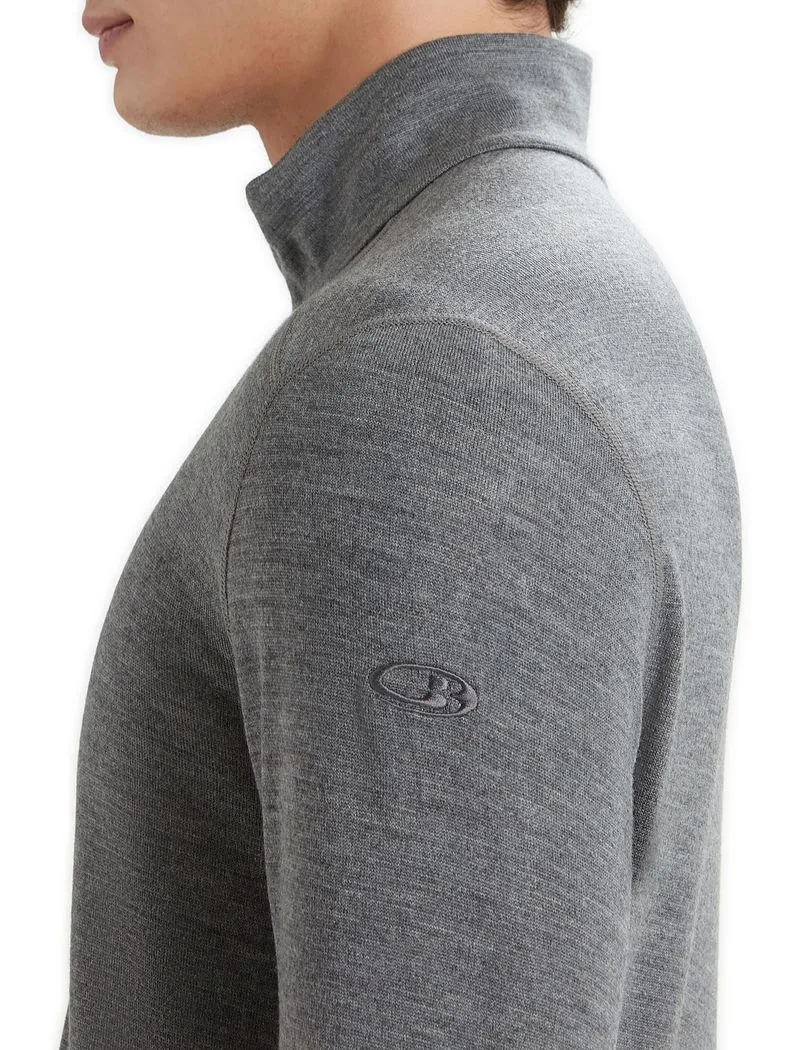 Icebreaker Merino 260 Tech Long Sleeve Half Zip Thermal Top - Man - Gritstone Heather - Size L sold by Icebreaker product image thumbnail 5