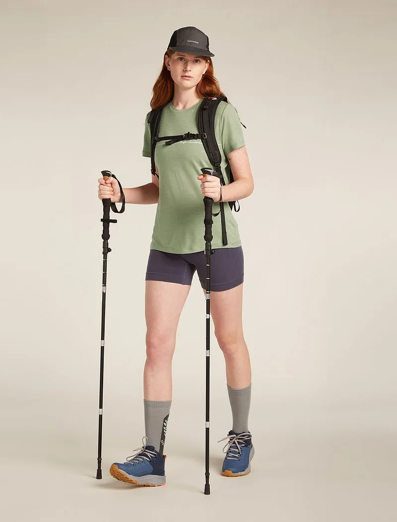 Icebreaker Merino 150 Tech Lite Short Sleeve T-Shirt Single Line Camp - Woman - Lichen - Size L sold by Icebreaker product image thumbnail 4