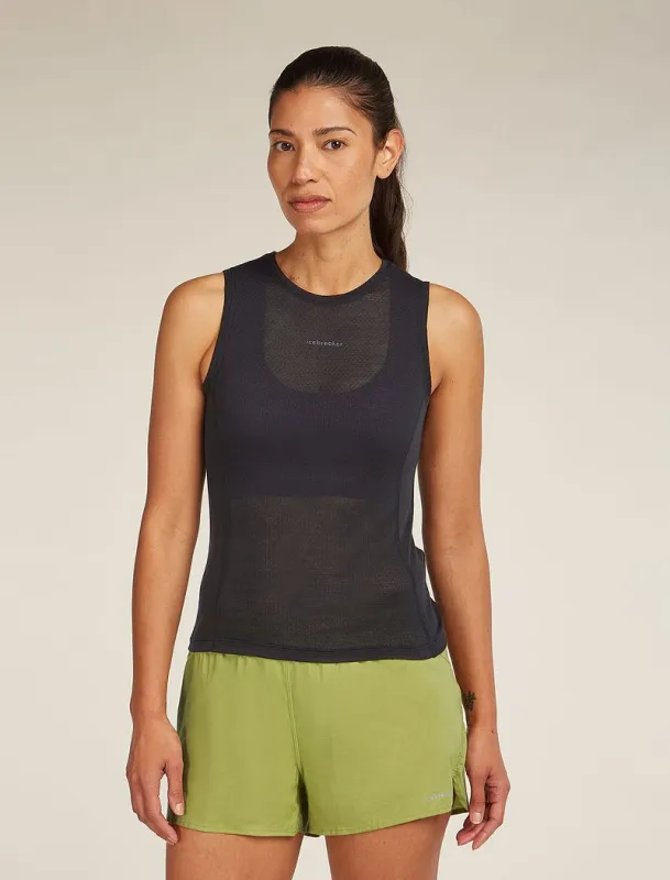 Icebreaker Merino Blend 75 Cool-Lite™ Featherlight™ Tank - Woman - Black - Size XL sold by Icebreaker