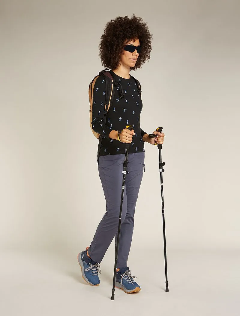 Icebreaker Merino 200 Oasis Long Sleeve Crew Thermal Top Snow Day - Woman - Black - Size M sold by Icebreaker product image thumbnail 4