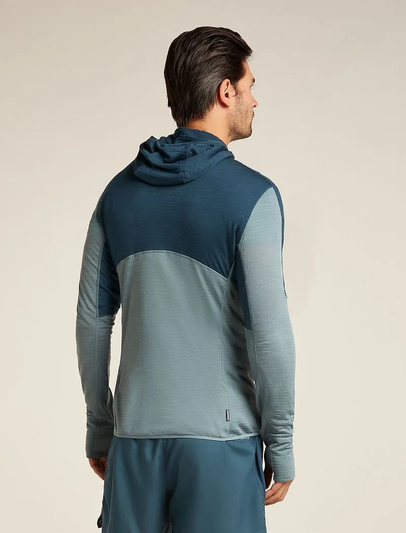 Icebreaker Merino Blend 200 Realfleece™ Descender Long Sleeve Zip Hoodie - Man - Abyss/blue Ash - Size S sold by Icebreaker product image thumbnail 3