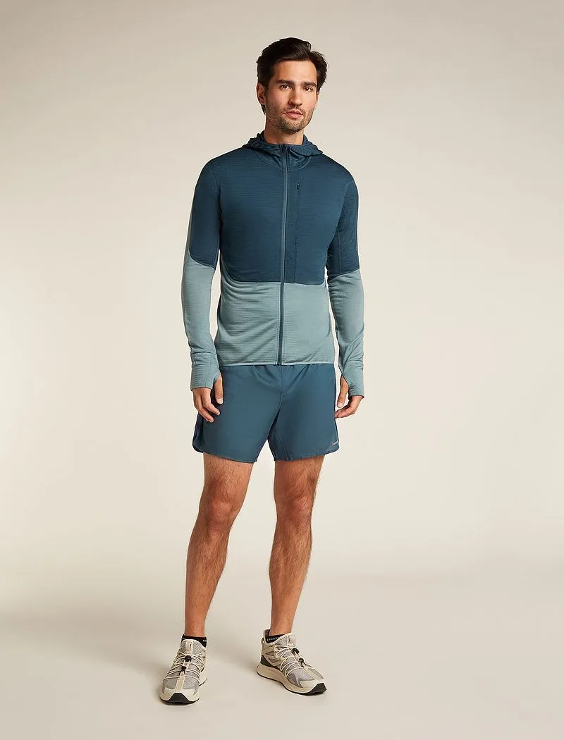 Icebreaker Merino Blend 200 Realfleece™ Descender Long Sleeve Zip Hoodie - Man - Abyss/blue Ash - Size S sold by Icebreaker product image thumbnail 4