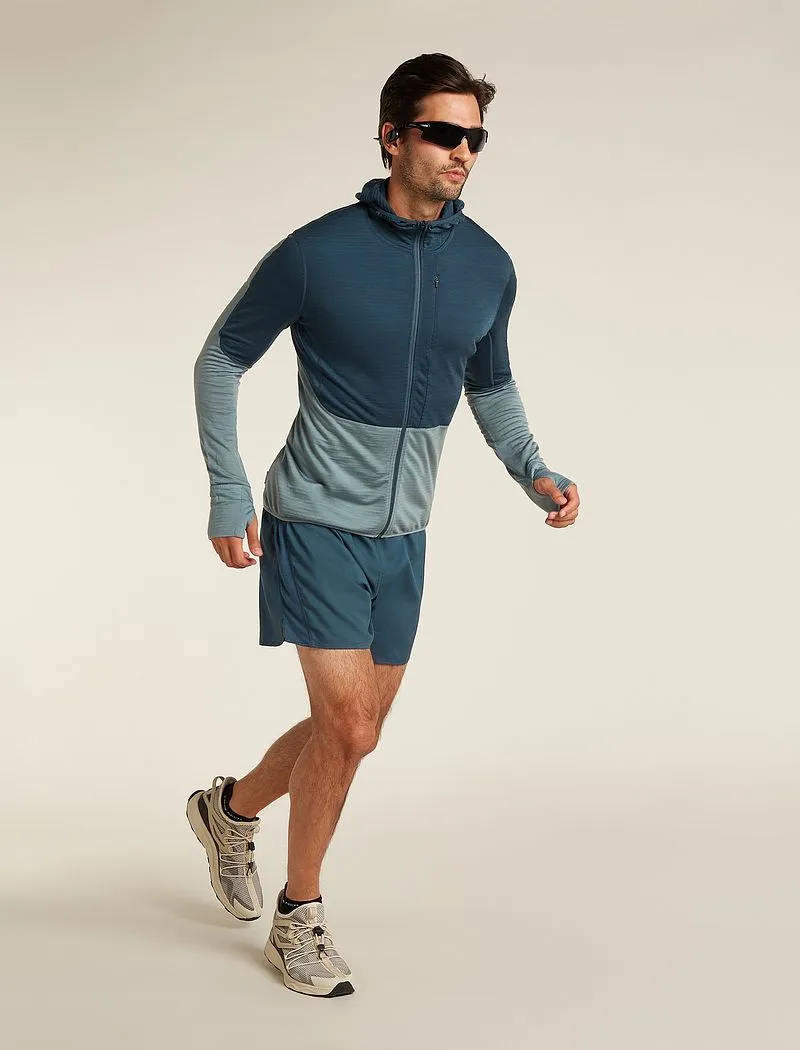 Icebreaker Merino Blend 200 Realfleece™ Descender Long Sleeve Zip Hoodie - Man - Abyss/blue Ash - Size S sold by Icebreaker product image thumbnail 5