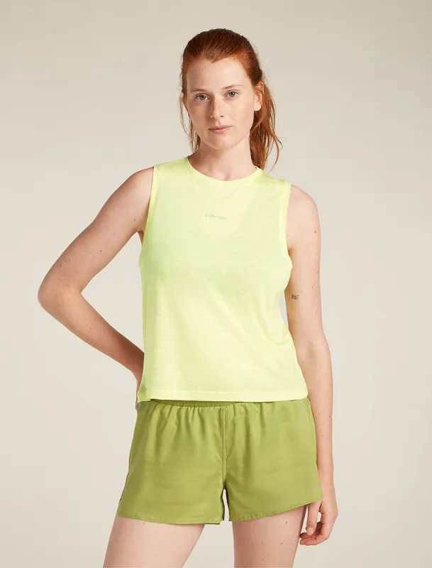 Icebreaker Merino Blend 125 Cool-Lite™ Speed Tank - Woman - Citrine - Size M sold by Icebreaker