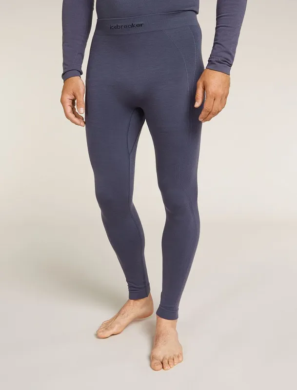 Icebreaker Merino Blend 260 ZoneKnit™ Seamless 27" Tights - Man - Graphite - Size L sold by Icebreaker