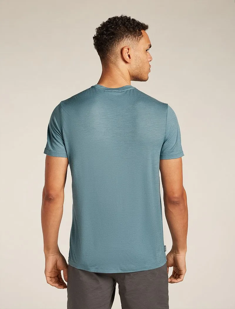 Icebreaker Merino 150 Tech Lite Short Sleeve T-Shirt Polar Paddle - Man - Blue Ash - Size XXL sold by Icebreaker product image thumbnail 2