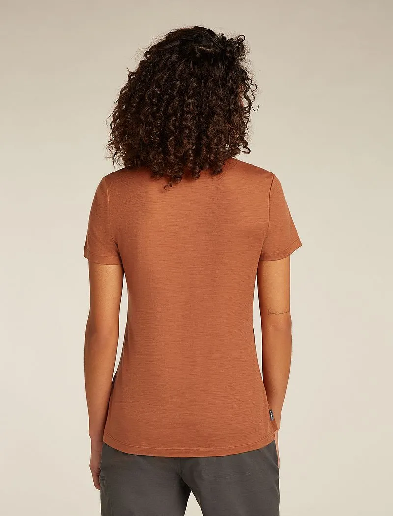 Icebreaker Merino 150 Tech Lite Short Sleeve T-Shirt Adventure Ride - Woman - Dusty Clay - Size S sold by Icebreaker product image thumbnail 2