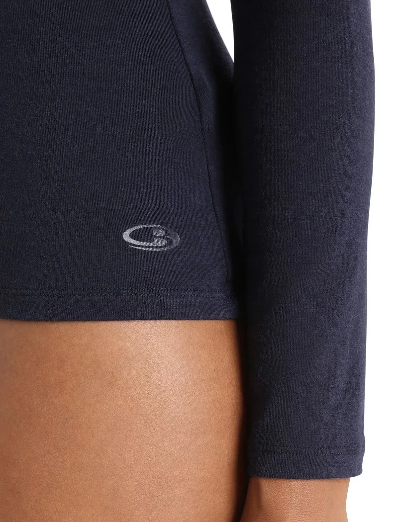Icebreaker Merino 150 Siren Long Sleeve Sweetheart Top - Woman - Midnight Navy - Size XS sold by Icebreaker product image thumbnail 5