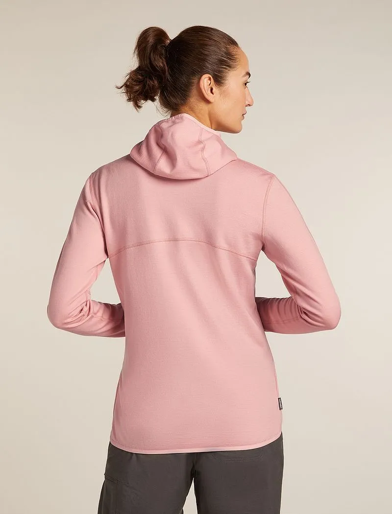 Icebreaker Merino 560 Realfleece™ Elemental Long Sleeve Zip Hoodie - Woman - Blush - Size XL sold by Icebreaker product image thumbnail 2