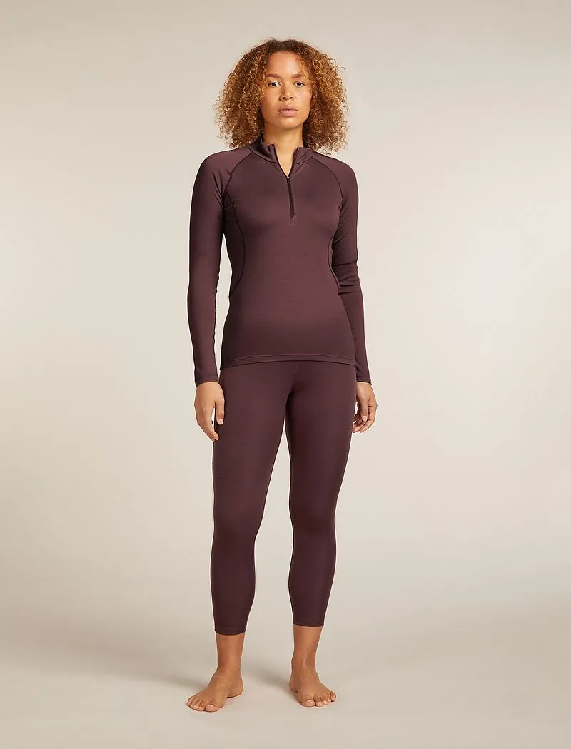 Icebreaker 300 MerinoFine™ Polar Long Sleeve Half Zip Thermal Top - Woman - Java - Size XL sold by Icebreaker product image thumbnail 3