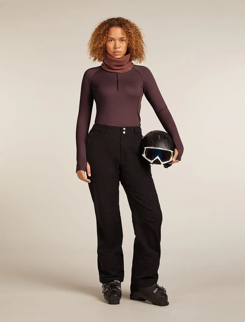 Icebreaker 300 MerinoFine™ Polar Long Sleeve Half Zip Thermal Top - Woman - Java - Size XL sold by Icebreaker product image thumbnail 4