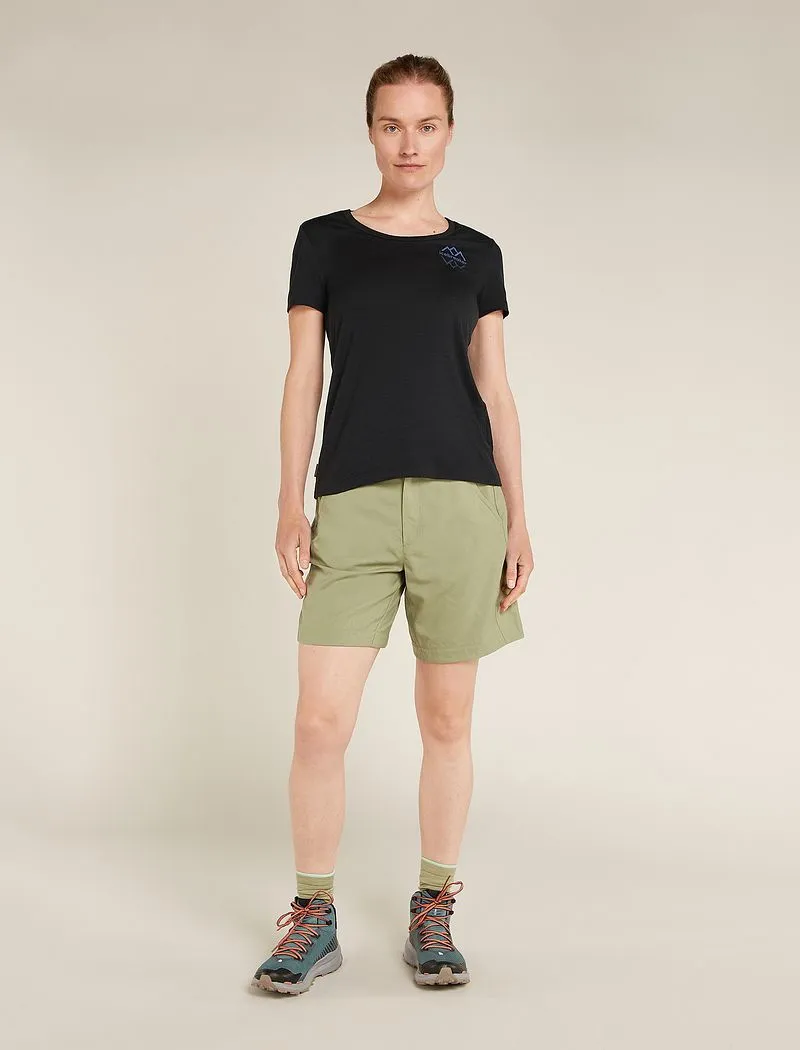 Merino 150 Tech Lite Short Sleeve Scoop T-Shirt Icebreaker Logo Reflections - Woman - Black - Size L sold by Icebreaker product image thumbnail 3