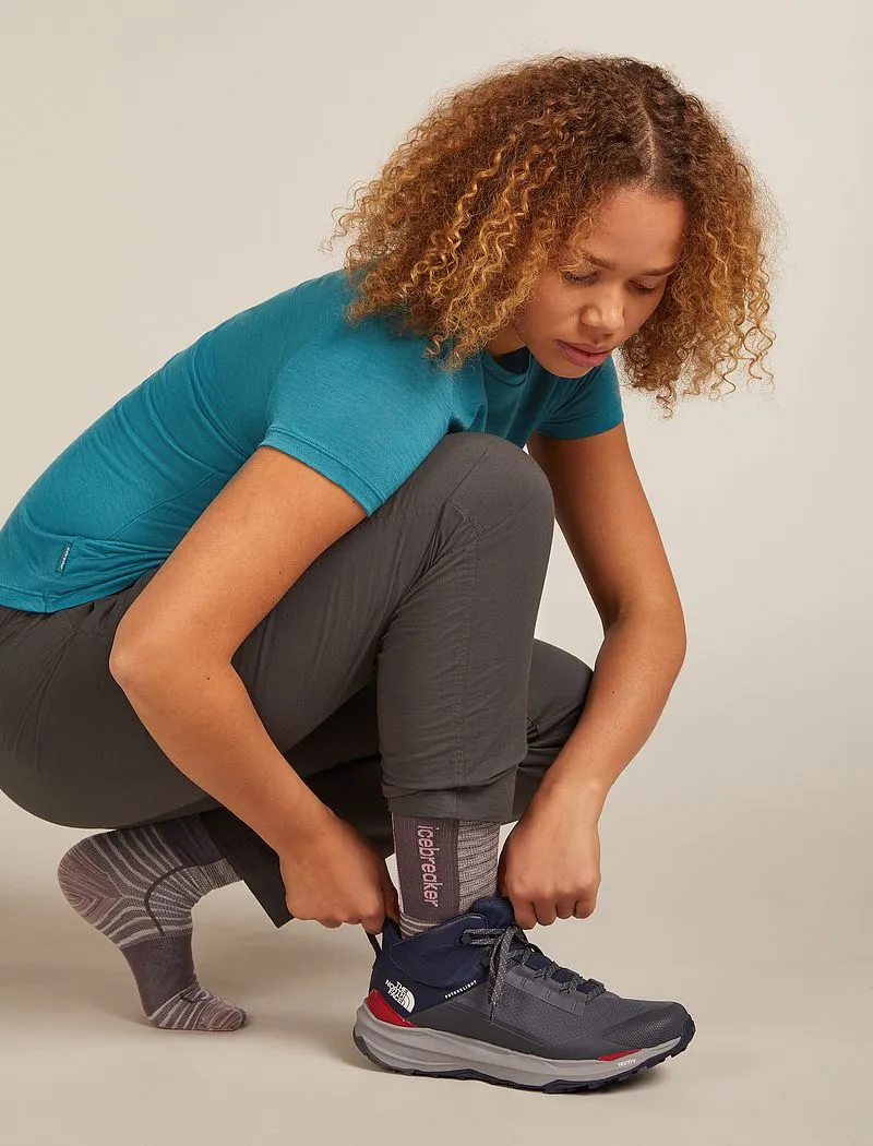 Icebreaker Merino Blend Run+ Ultralight Crew Socks Fusion Dye - Woman - Summit Fd/java - Size L sold by Icebreaker