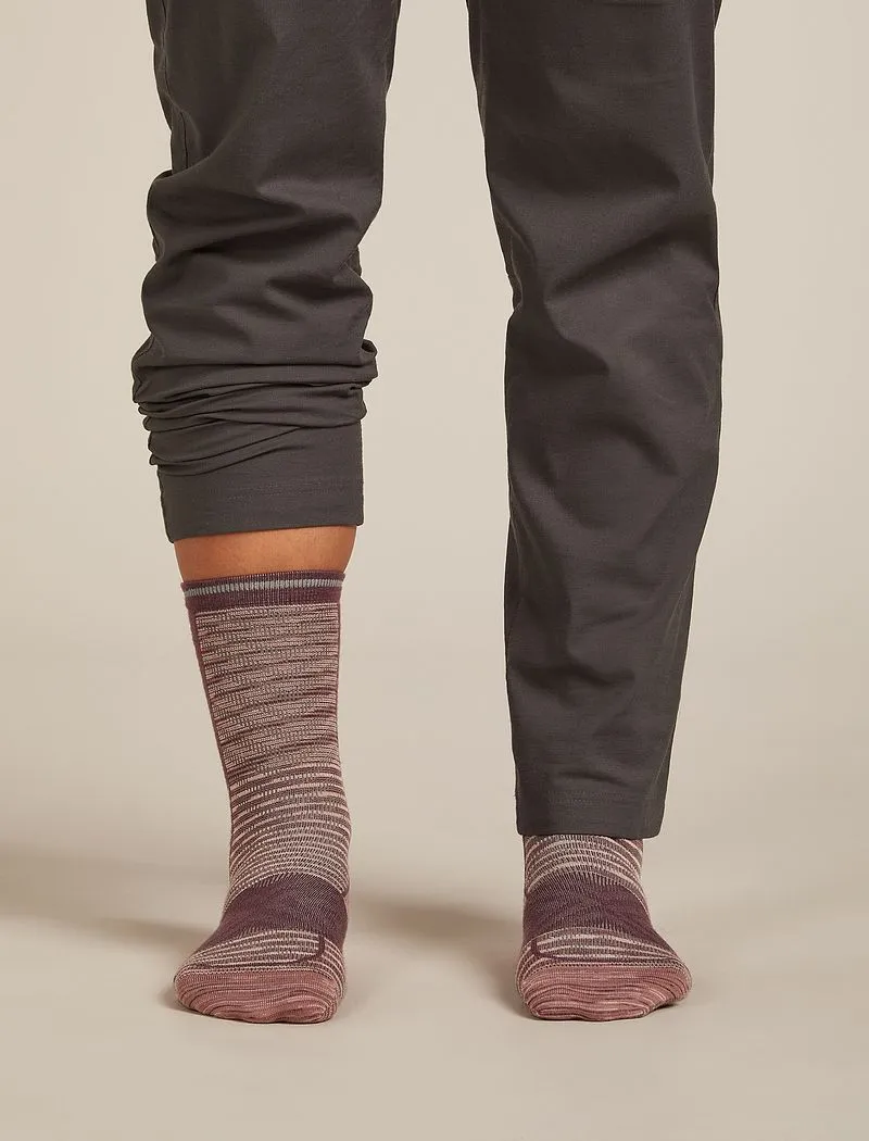 Icebreaker Merino Blend Run+ Ultralight Crew Socks Fusion Dye - Woman - Summit Fd/java - Size L sold by Icebreaker product image thumbnail 4