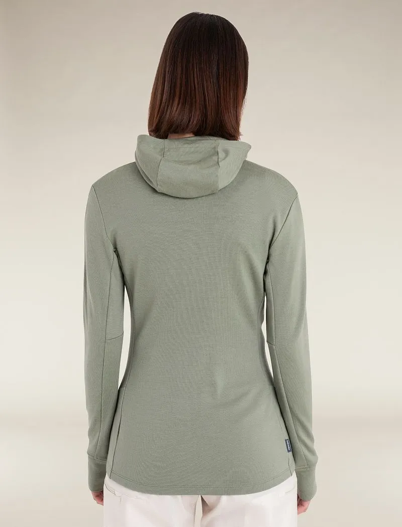 Icebreaker Merino 260 Quantum Long Sleeve Zip Hoodie - Woman - Lichen - Size L sold by Icebreaker product image thumbnail 2