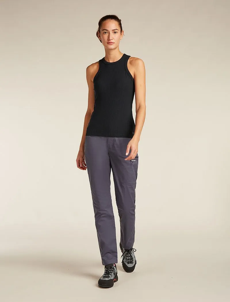 Icebreaker Merino Blend Rib Lotus Tank - Woman - Black - Size L sold by Icebreaker product image thumbnail 3