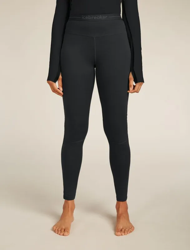 Icebreaker Merino Blend 125 ZoneKnit™ Thermal Leggings - Woman - Black - Size S sold by Icebreaker