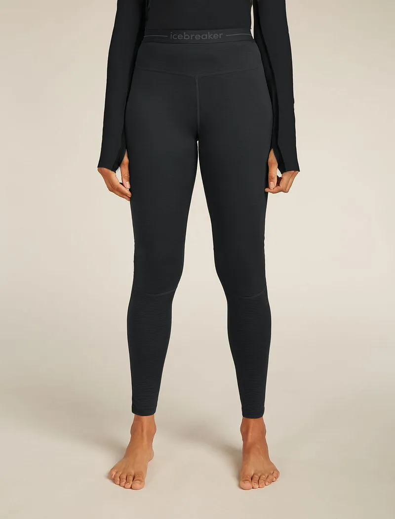 Icebreaker Merino Blend 125 ZoneKnit™ Thermal Leggings - Woman - Black - Size S sold by Icebreaker