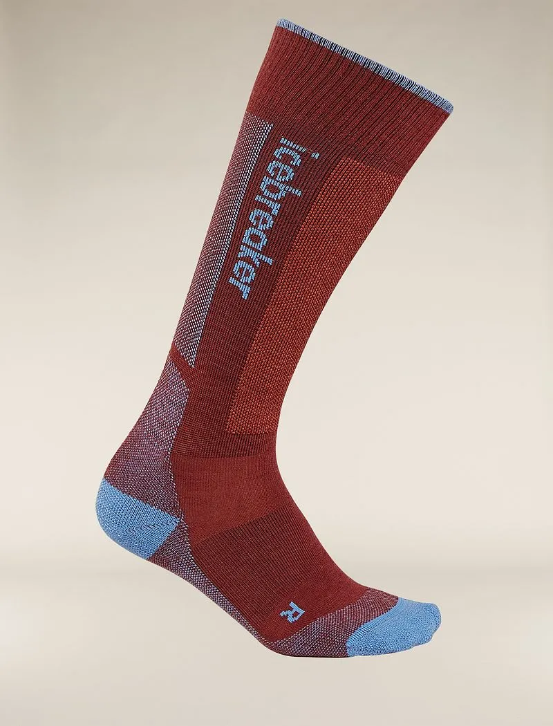 Icebreaker Merino Ski+ Medium Over The Calf Socks - Woman - Port/baja - Size L sold by Icebreaker product image thumbnail 2