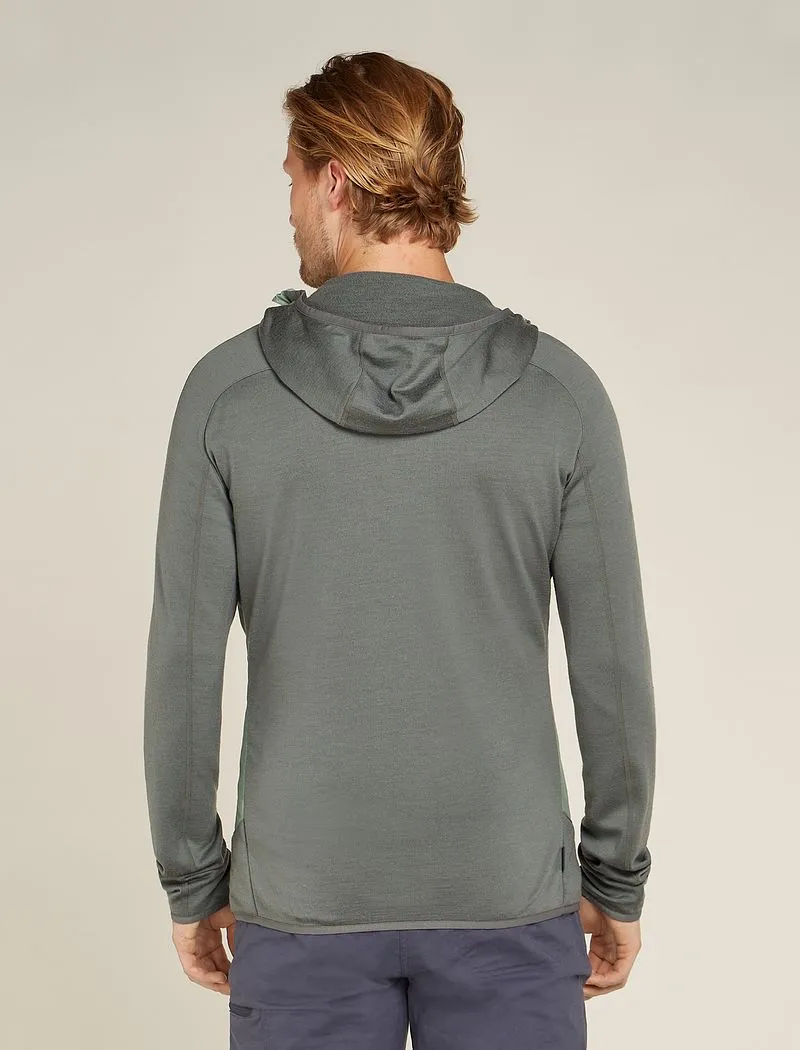 Icebreaker Merino Blend Quantum Hybrid Long Sleeve Zip Hoodie - Man - Galaxy/moss - Size S sold by Icebreaker product image thumbnail 2