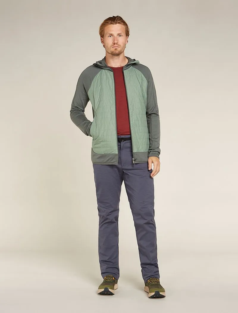 Icebreaker Merino Blend Quantum Hybrid Long Sleeve Zip Hoodie - Man - Galaxy/moss - Size S sold by Icebreaker product image thumbnail 3