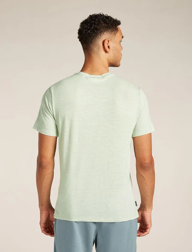 Icebreaker Merino Linen T-Shirt Stripe - Man - Ashen/mint - Size M sold by Icebreaker product image thumbnail 2