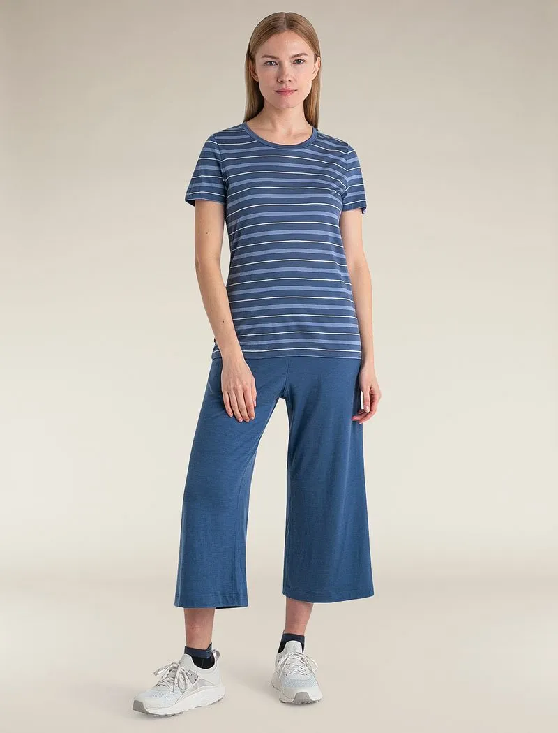 Icebreaker Merino Blend Wave T-Shirt Stripe - Woman - Dawn/kyanite - Size XS sold by Icebreaker product image thumbnail 3