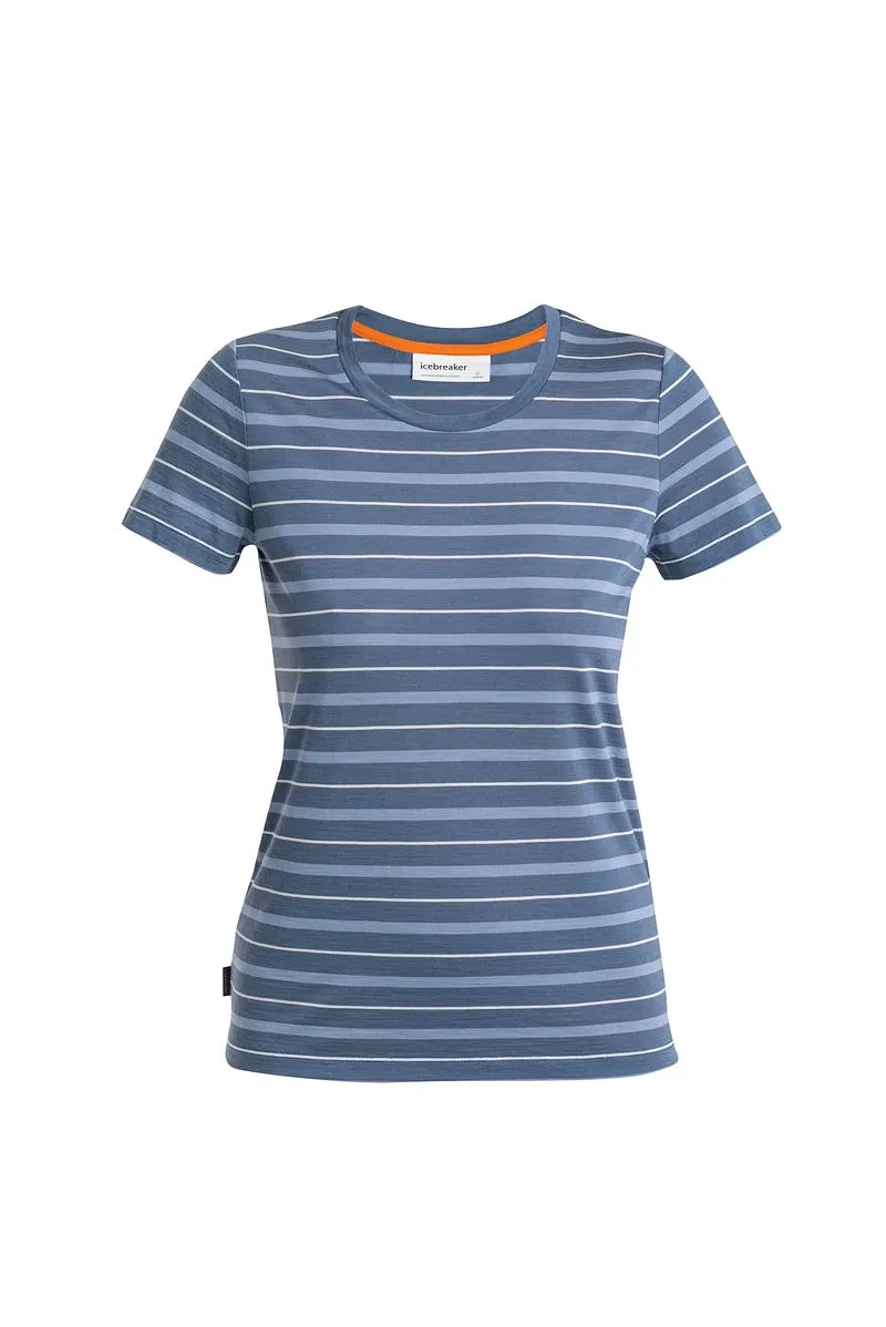 Icebreaker Merino Blend Wave T-Shirt Stripe - Woman - Dawn/kyanite - Size XS sold by Icebreaker product image thumbnail 5