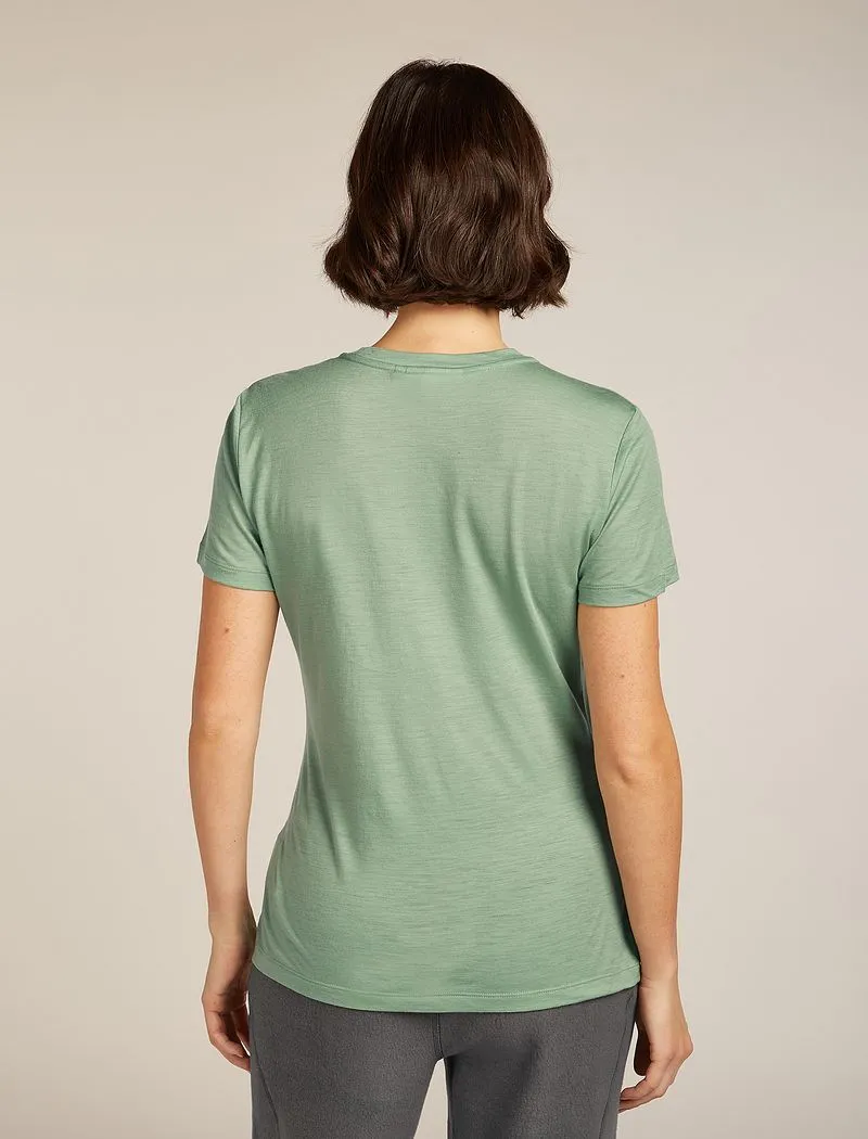 Icebreaker Merino 150 Tech Lite Short Sleeve T-Shirt Sunrise Summit - Woman - Seaglass - Size S sold by Icebreaker product image thumbnail 2