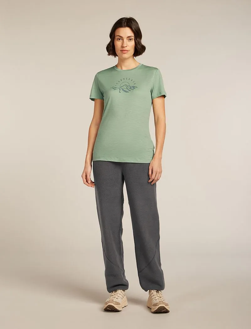 Icebreaker Merino 150 Tech Lite Short Sleeve T-Shirt Sunrise Summit - Woman - Seaglass - Size S sold by Icebreaker product image thumbnail 3