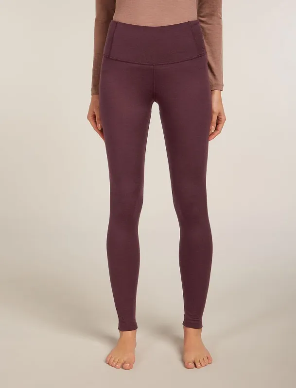 Icebreaker Merino 200 Oasis High Rise Thermal Leggings - Woman - Java - Size XL sold by Icebreaker