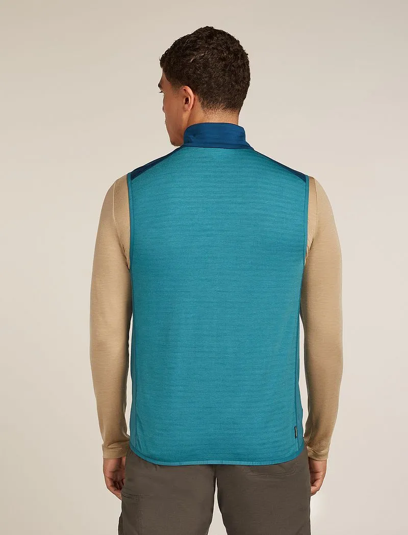 Icebreaker Merino Blend 300 RealFleece™ Descender Vest - Man - Topaz/atlantis - Size XXL sold by Icebreaker product image thumbnail 2