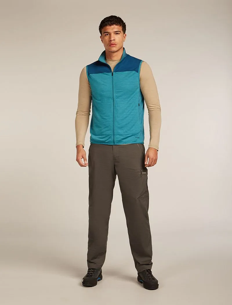Icebreaker Merino Blend 300 RealFleece™ Descender Vest - Man - Topaz/atlantis - Size XXL sold by Icebreaker product image thumbnail 3