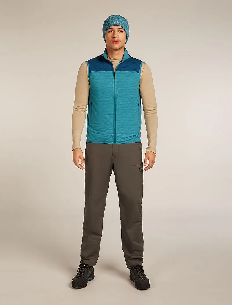 Icebreaker Merino Blend 300 RealFleece™ Descender Vest - Man - Topaz/atlantis - Size XXL sold by Icebreaker product image thumbnail 4