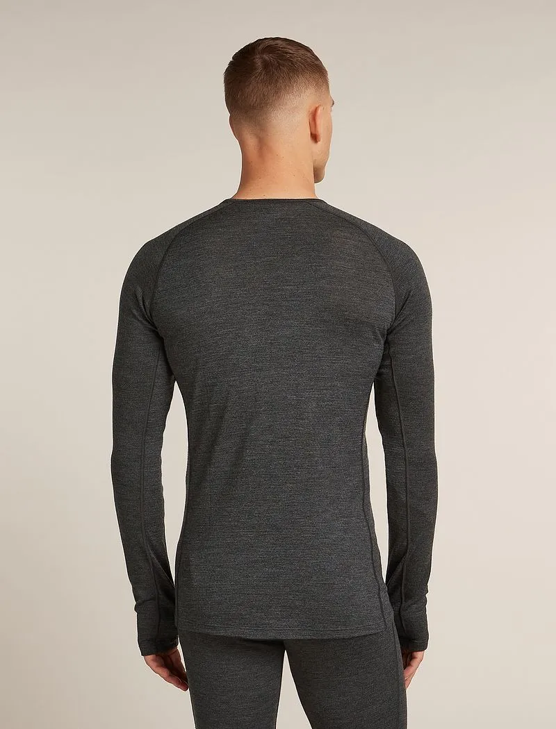 Icebreaker Merino 260 ZoneKnit™ Long Sleeve Crew Thermal Top - Man - Jet Hthr - Size XL sold by Icebreaker product image thumbnail 2