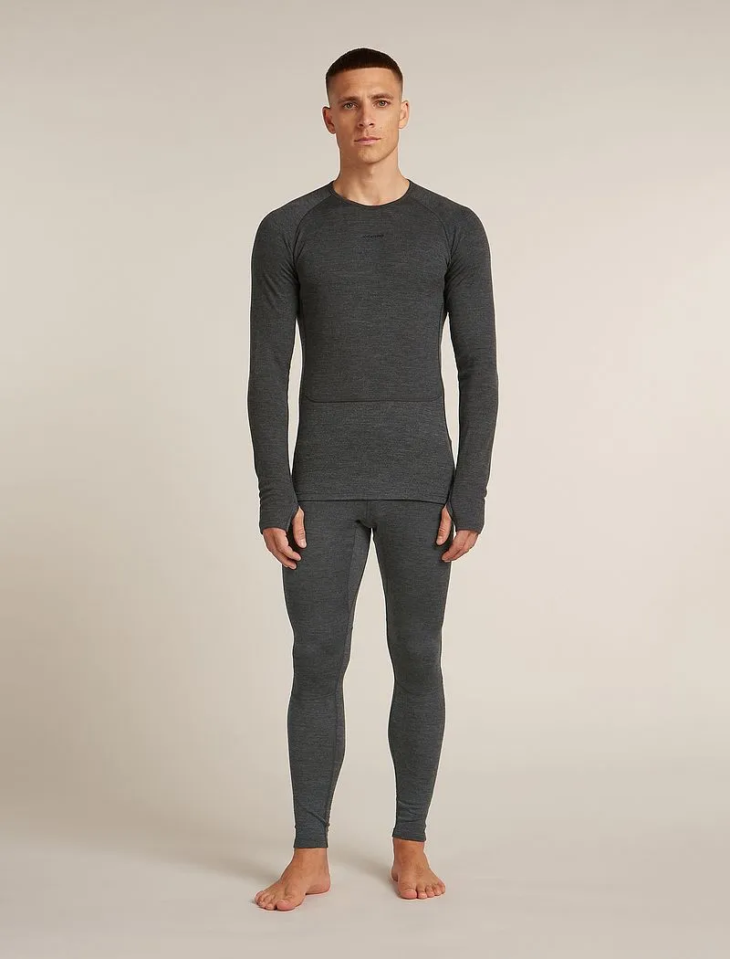 Icebreaker Merino 260 ZoneKnit™ Long Sleeve Crew Thermal Top - Man - Jet Hthr - Size XL sold by Icebreaker product image thumbnail 3